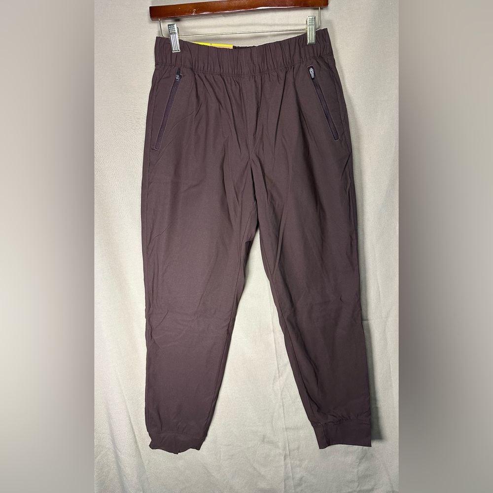 Eddie Bauer women’s brown Fleece Lined elastic waist jogger Pants drawstring - Picture 2 of 12